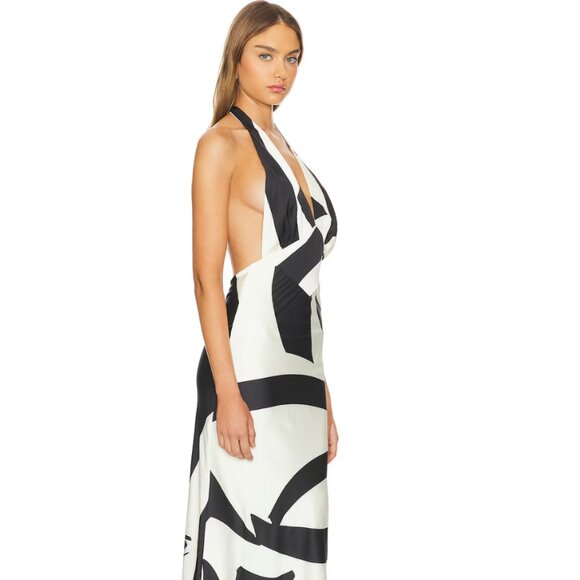 Brand New Bardot Citron Halter Midi Dress - Picture 8 of 10